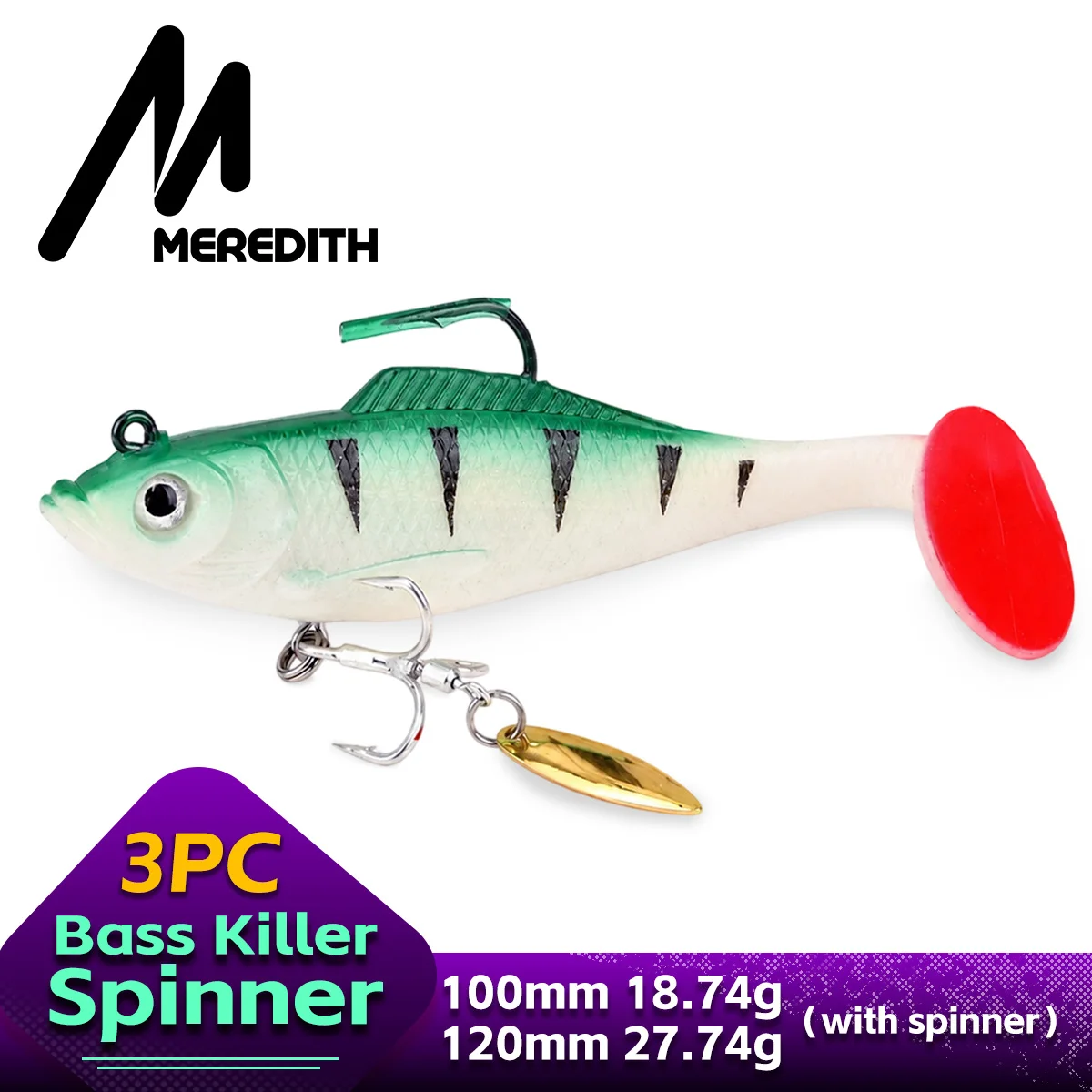 Fishing Lure Blade Bait - MEREDITH Esca da Spinning 10cm 12cm