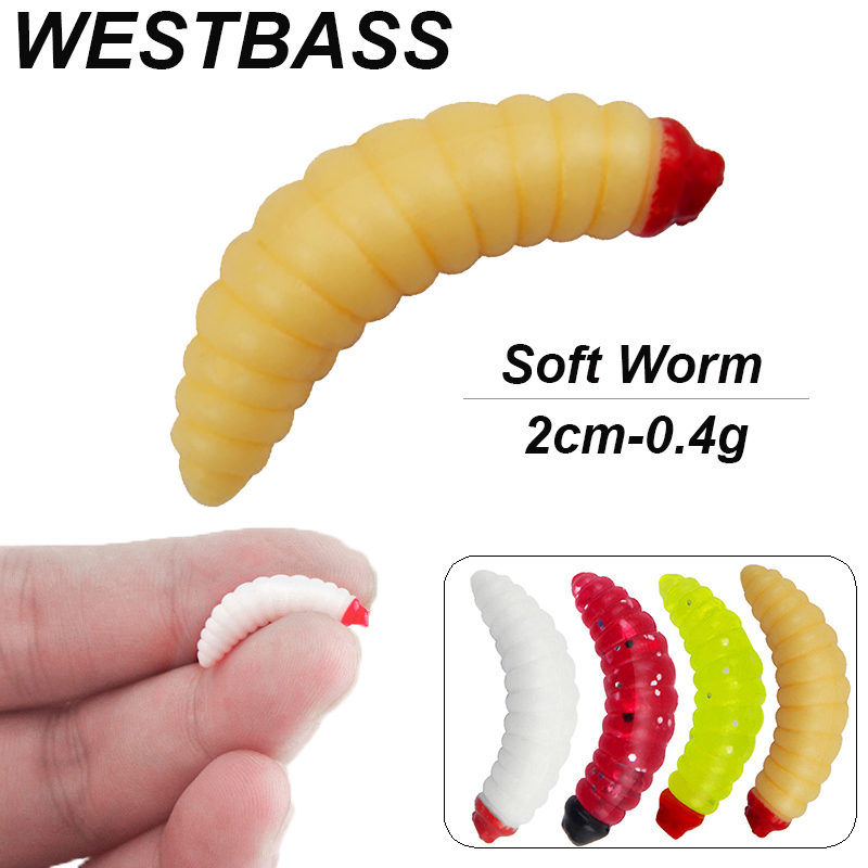 Fishing Lure Making Kit - WESTBASS 20/50PCS Morbido Larva Swimbait 2cm
