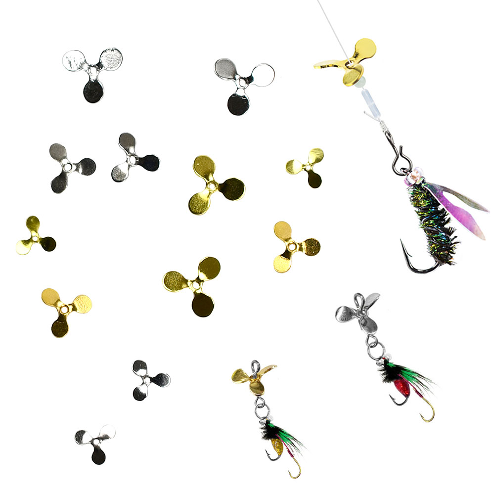 Fishing Lure Blade Bait - 200 Pezzi di Eliche a 3