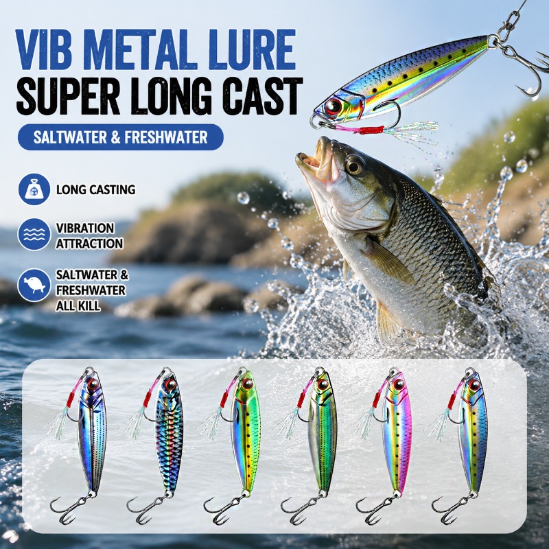 Fishing Lure Blade Bait - Esca da Pesca VIB in Metallo