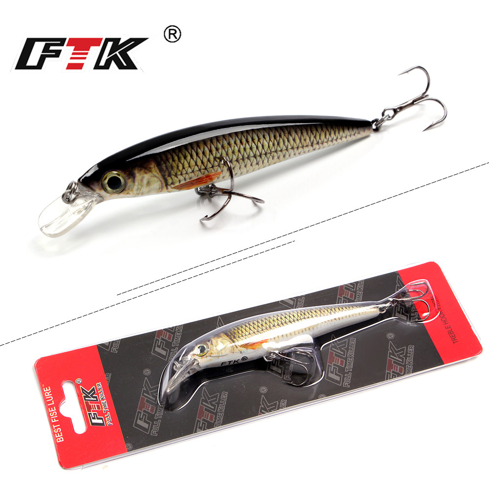 Fishing Lure Crankbait - FTK 1pc Minnow Richiamo di Pesca