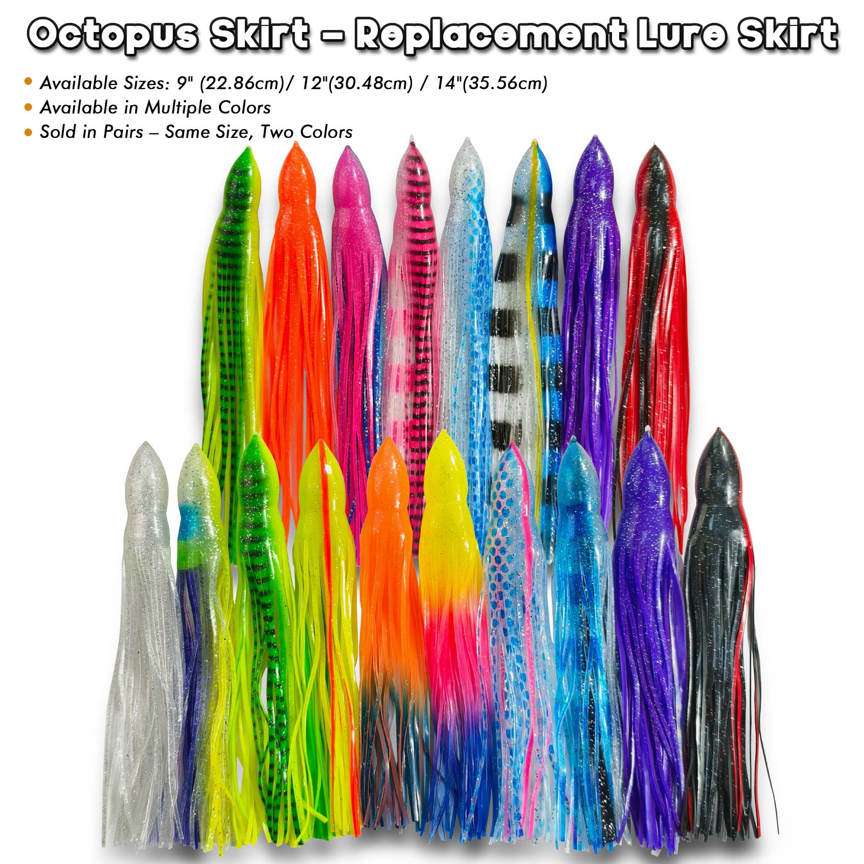 Fishing Lure Buzzbait - Aventik Squid Skirt per la pesca