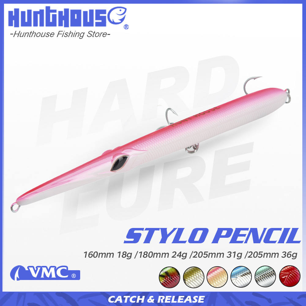 Fishing Lure Topwater - Hunthouse Stylo 160/180/205mm 18/24/31/36g Esche Artificiali