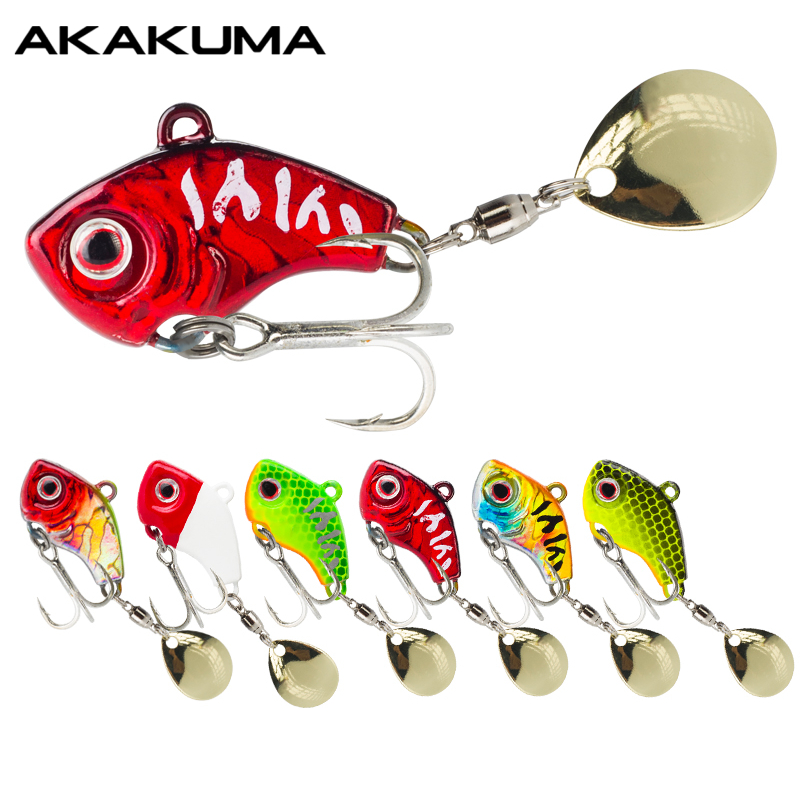 Fishing Lure Spinnerbait - Set di 6 Esche Metalliche Rotanti