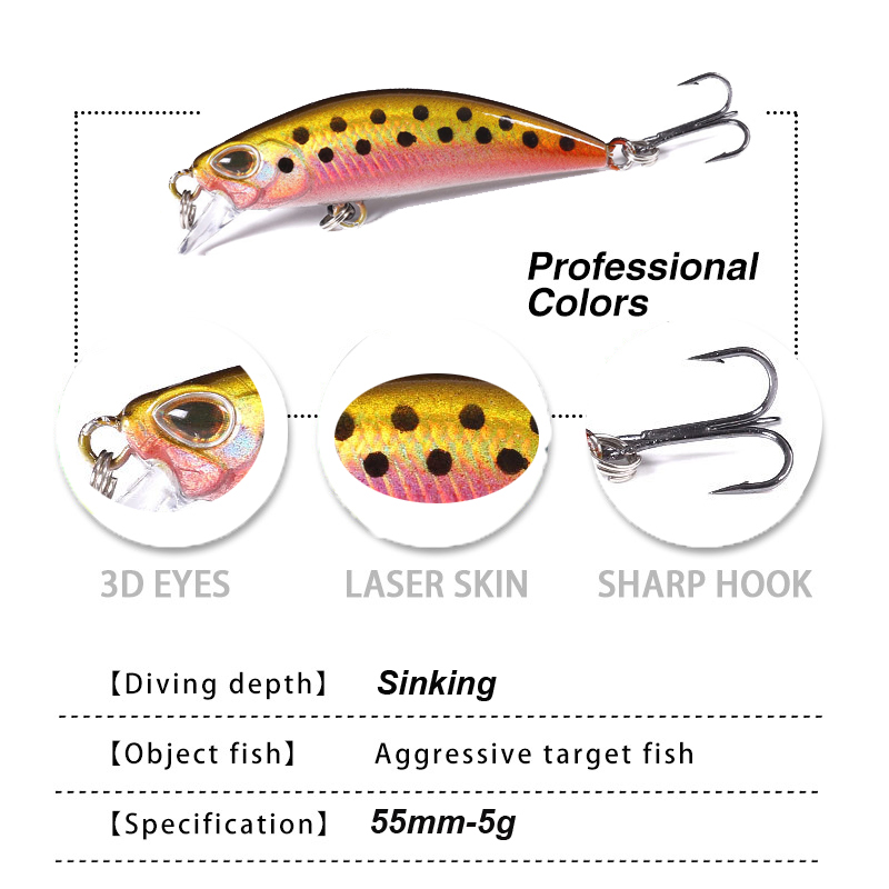 WESTBASS 1PX Micro Minnow Lure - Fishing Lure Jerkbait recensione e prezzo