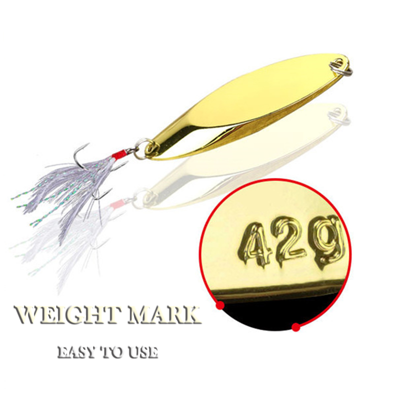 1pc 2.5g-35g cucchiaio di meta - Fishing Lure Spoon recensione e prezzo