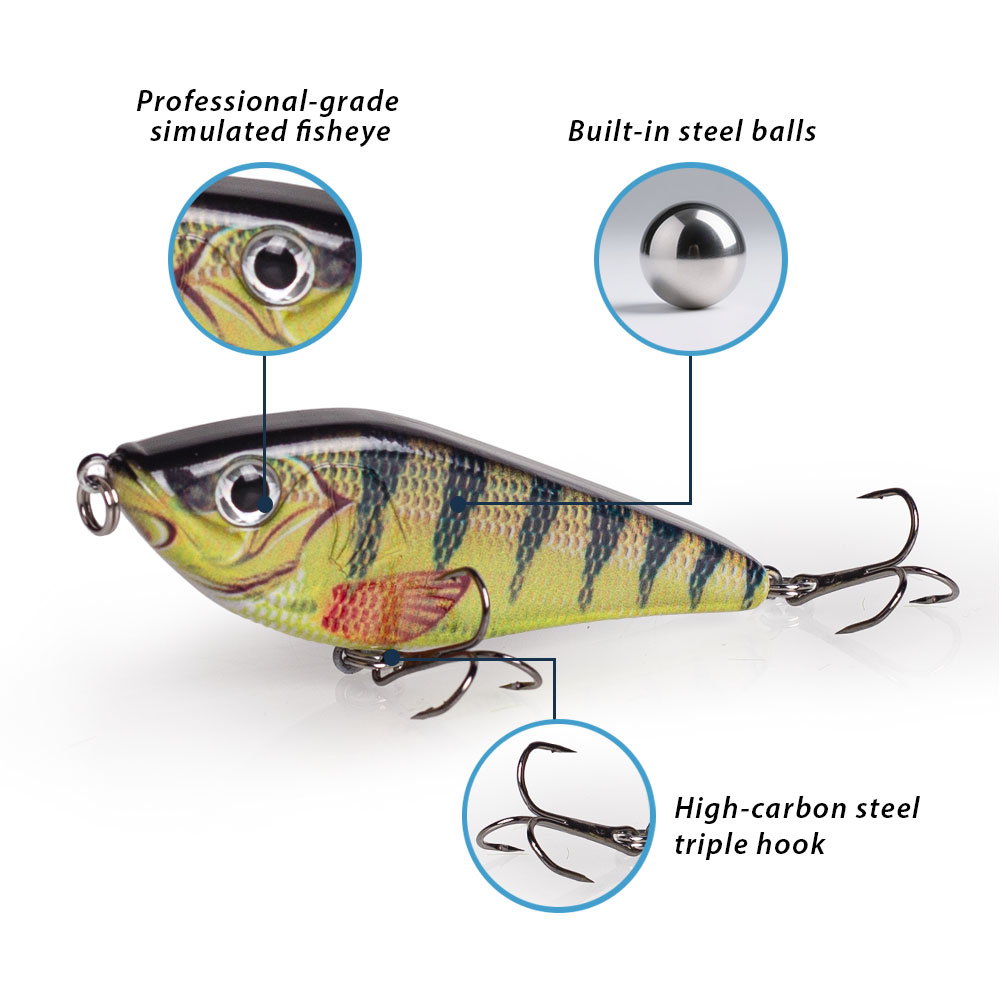 Esche artificiali da pesca per - Fishing Lure Jerkbait recensione e prezzo