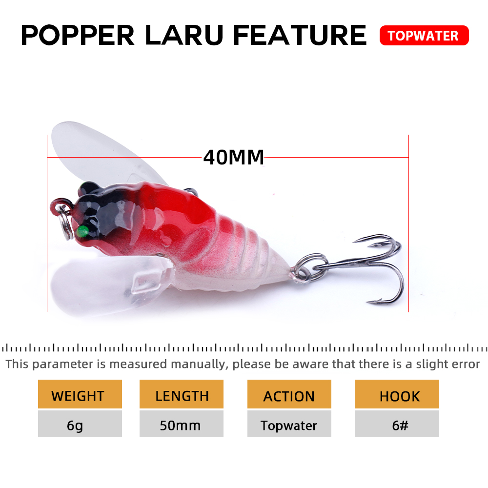 Agoie 6.5g 5cm Topwater Popper - Fishing Lure Popper recensione e prezzo