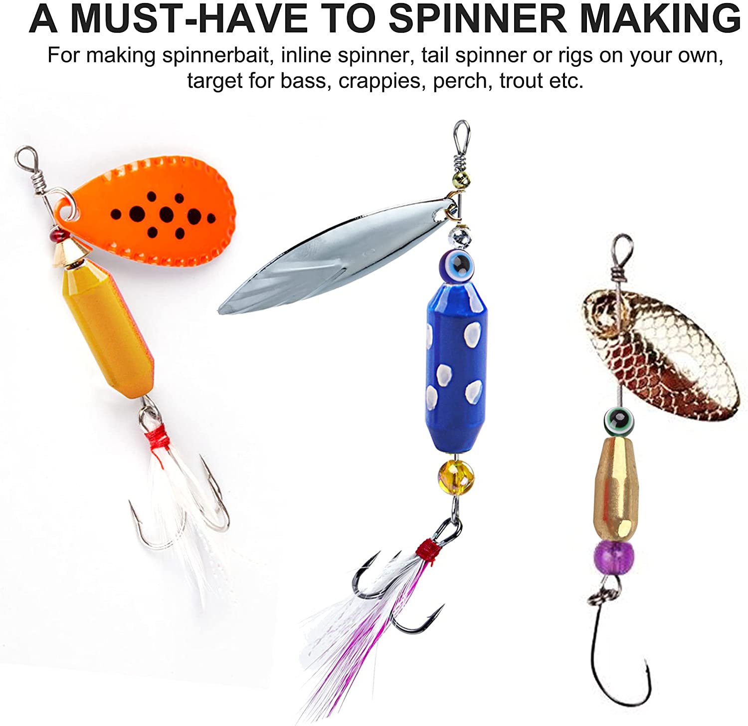 10pcs pesca in ottone Spinner  - Fishing Lure Spinnerbait recensione e prezzo