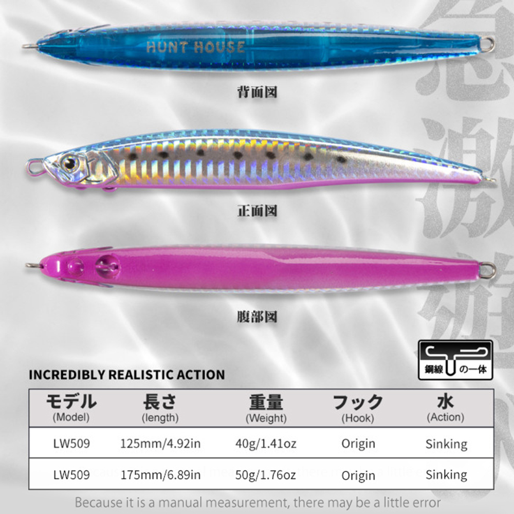 Hunthouse Jerk Press Bait Sink - Fishing Lure Jerkbait recensione e prezzo