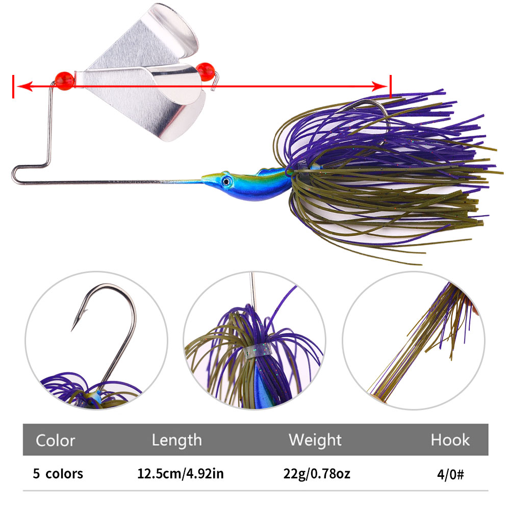 Esca da Pesca Buzzbait 22g con - Fishing Lure Buzzbait recensione e prezzo