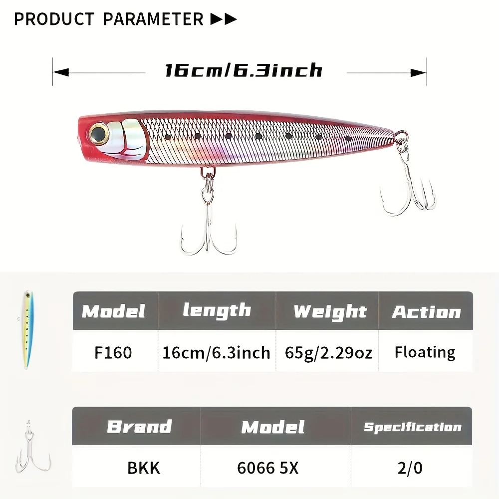 1 esca artificiale popper in A - Fishing Lure Popper recensione e prezzo