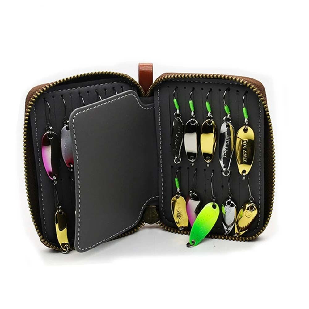 Borsa Porta Esche in Pelle PU, - Fishing Lure Spinnerbait recensione e prezzo