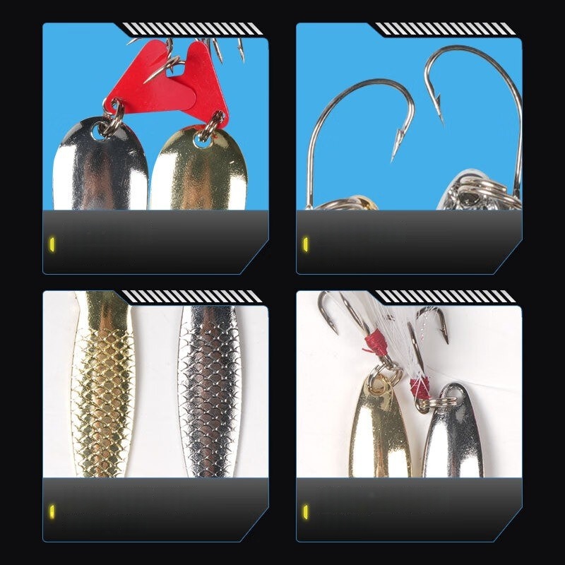 Kit di esche da pesca 16 pezzi - Fishing Lure Spinnerbait recensione e prezzo