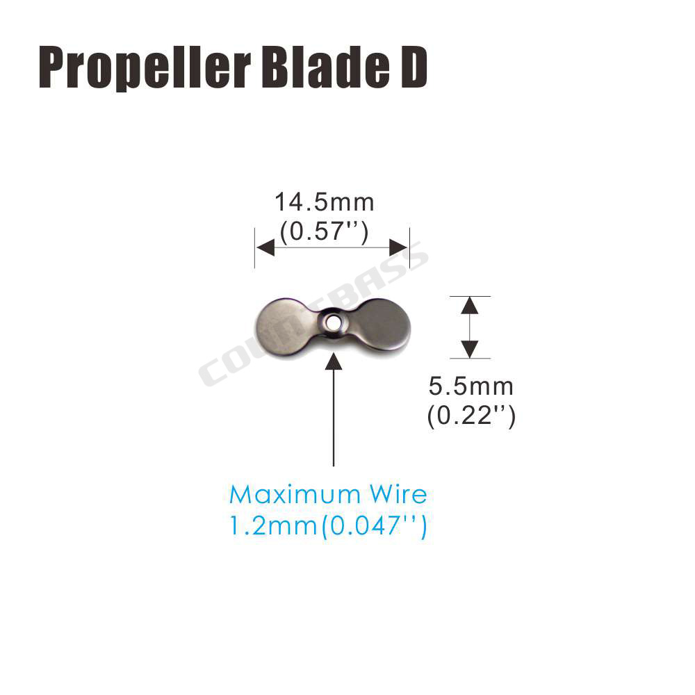 COUNTBASS 50 pz. Pale per elic - Fishing Lure Blade Bait recensione e prezzo