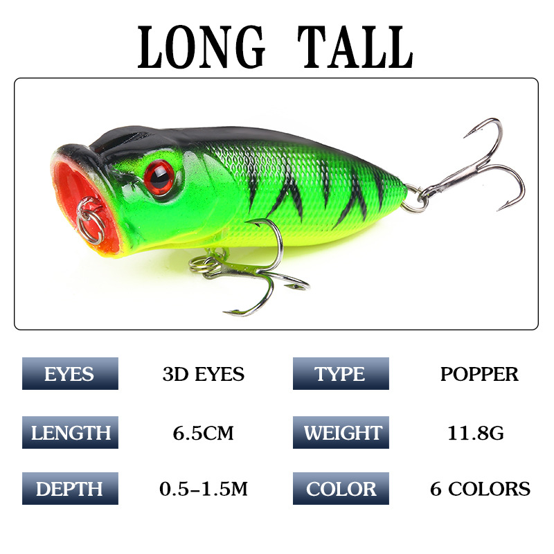 6 pezzi 6 colori (sacchetto op - Fishing Lure Topwater recensione e prezzo