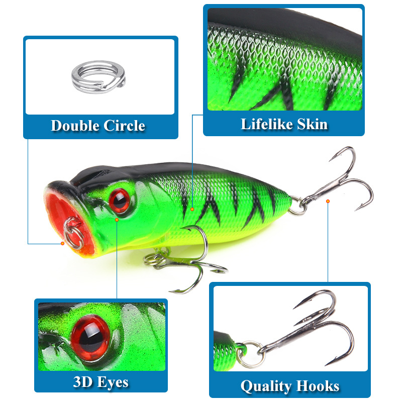 6 pezzi 6 colori (sacchetto op - Fishing Lure Topwater recensione e prezzo