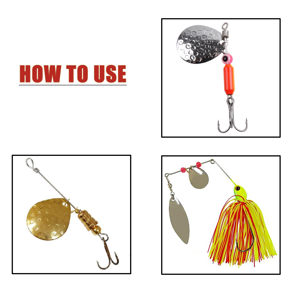 50 pz Richiamo di Pesca Spinne - Fishing Lure Buzzbait recensione e prezzo